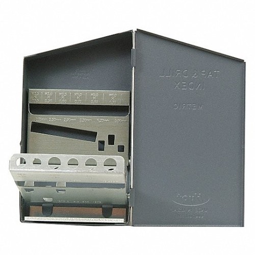 Huot® 12675 Tap and Drill Storage, 1-1/4 in Overall Height, 4 in Overall Width, 7 in Overall Depth, Steel